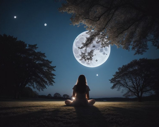 Chandra Bhedana : La respiration de la lune Chin Mudra
