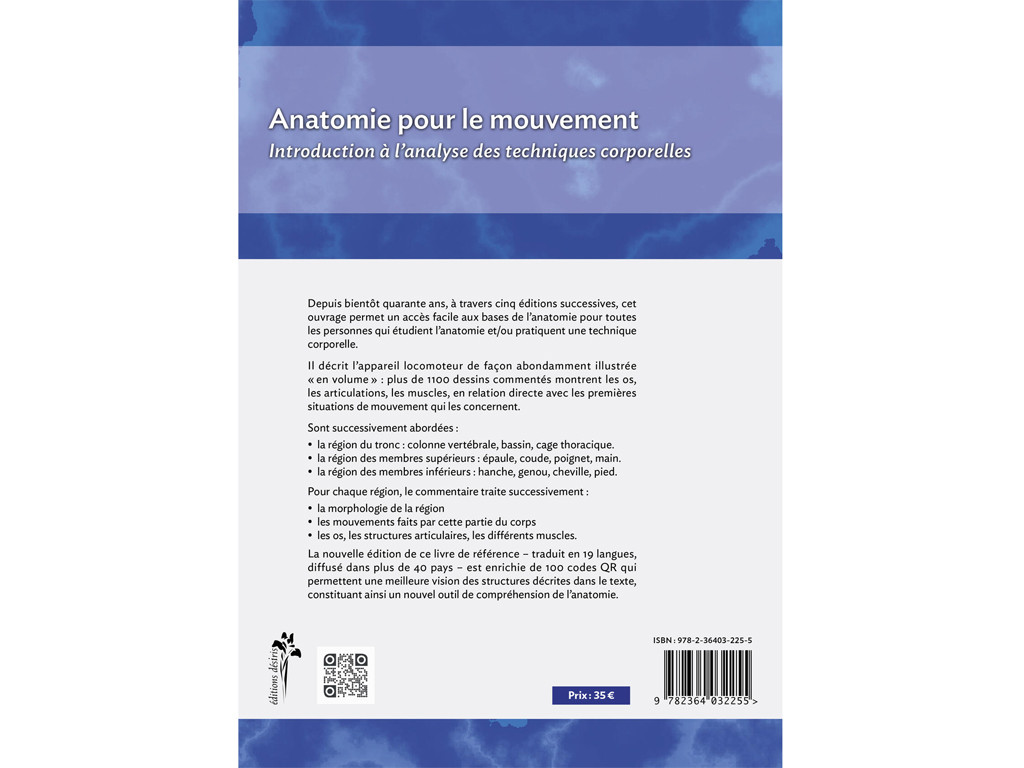 Anatomie pour le Mouvement - Introduction à l'analyse des techniques corporelles Blandine Calais-Germain / François Germain