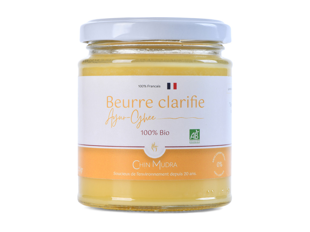 Ayur-Ghee (beurre clarifié) 100% Bio 225gr
