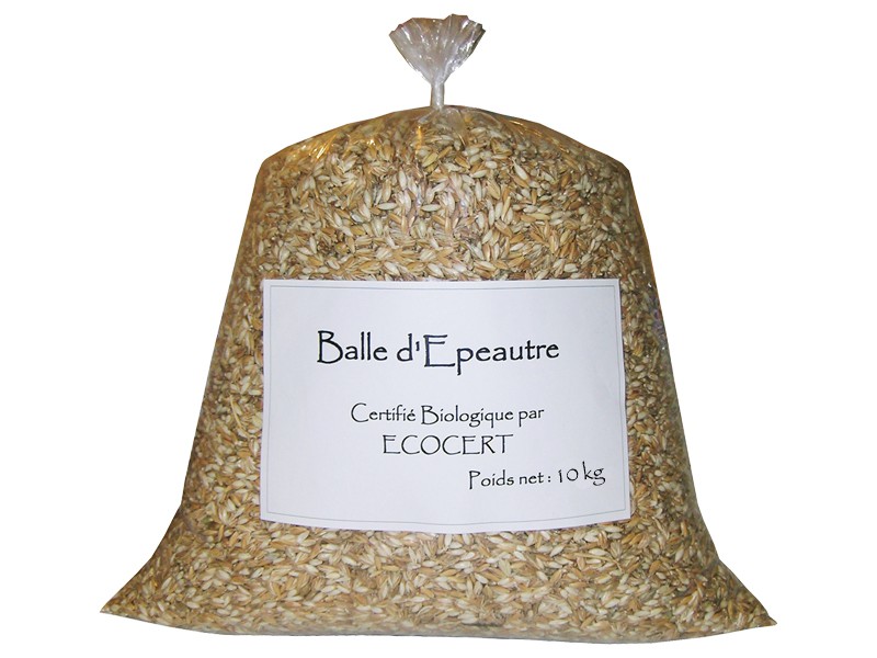Balle d'épeautre certifié Biologique - 10kg Balle d'épeautre