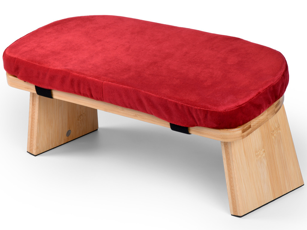 Banc de méditation Pliable Coussin Bordeaux