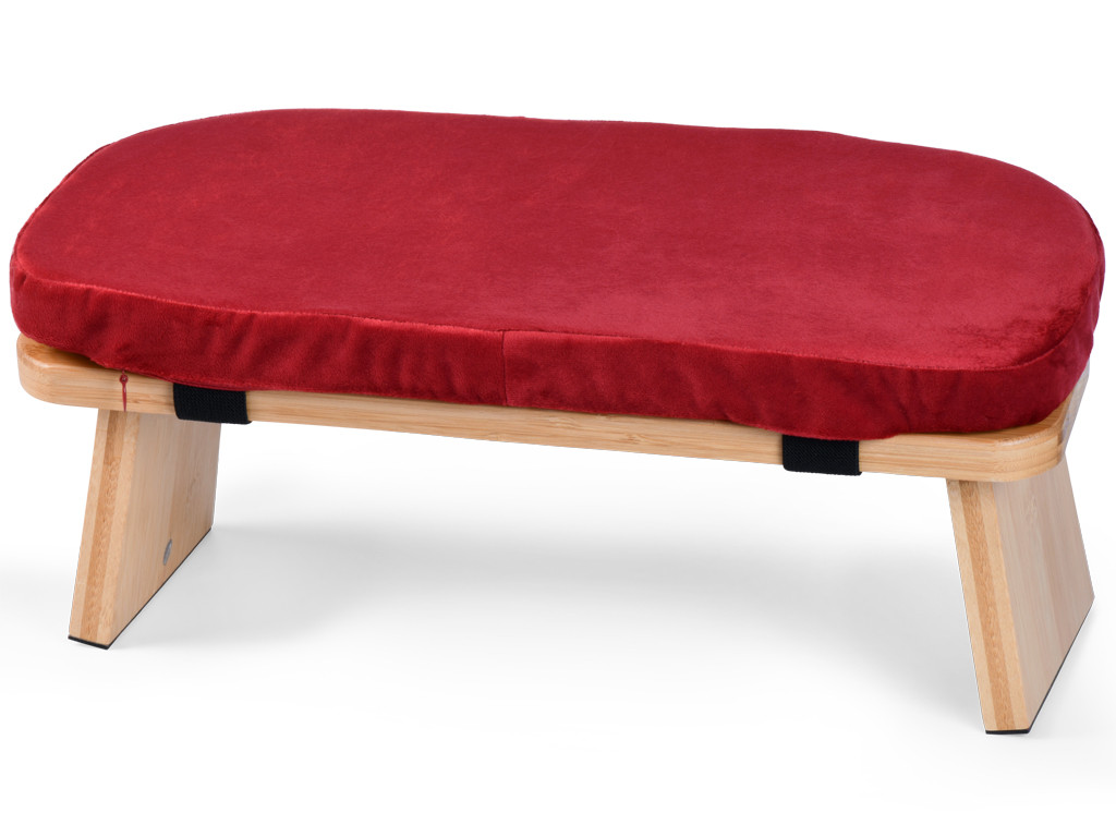 Banc de méditation Pliable Coussin Bordeaux
