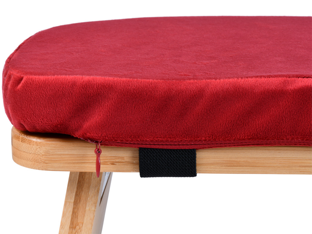 Banc de méditation Pliable Coussin Bordeaux