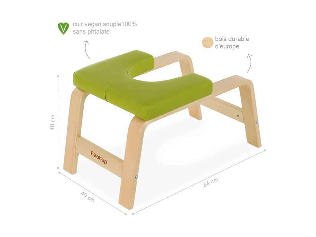 Banc pour Sirsasana (la posture reine) Vert (sans coussin)