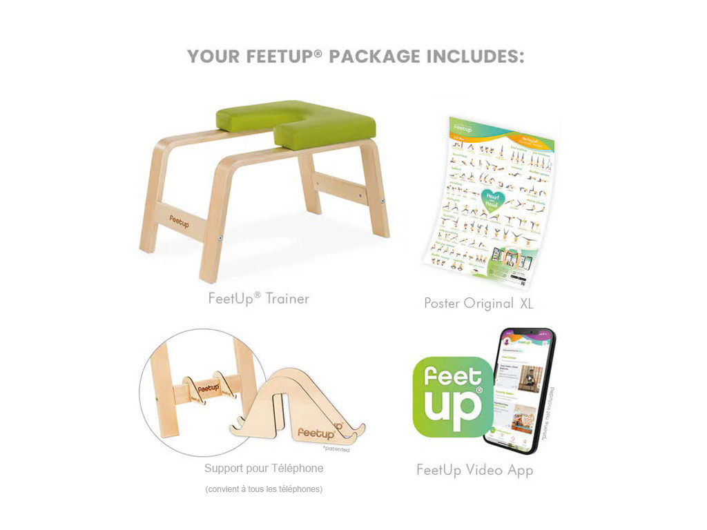 Banc pour Sirsasana (la posture reine) Vert (sans coussin)