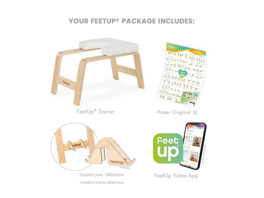 Banc pour Sirsasana (la posture reine) Blanc (sans coussin)