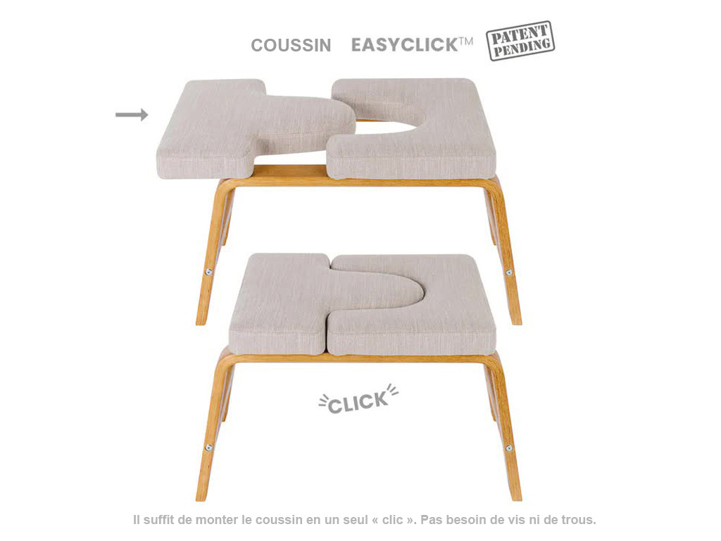 Banc pour Sirsasana (la posture reine) Miel (avec coussin)