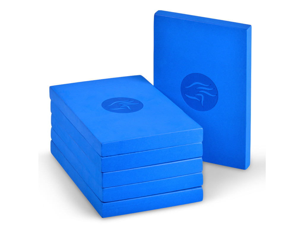 Bloc de yoga Eva fin - 30cm x 20cm x 2,8cm Bleu