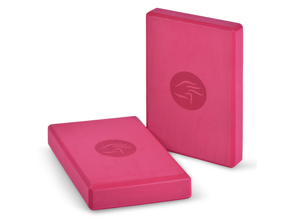Bloc de yoga Eva non toxique - 30cm x 20cm x 5cm Bordeaux