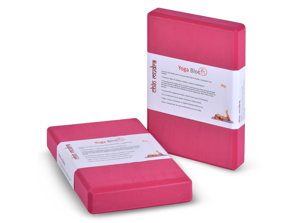 Non-toxic Eva yoga block - Bordeaux 30cm x 20cm x 5cm