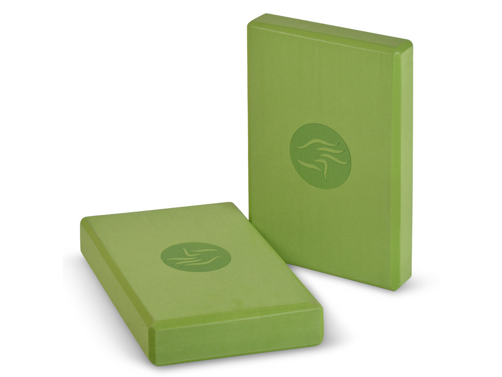 Bloc de yoga Eva non toxique - 30cm x 20cm x 5cm Vert