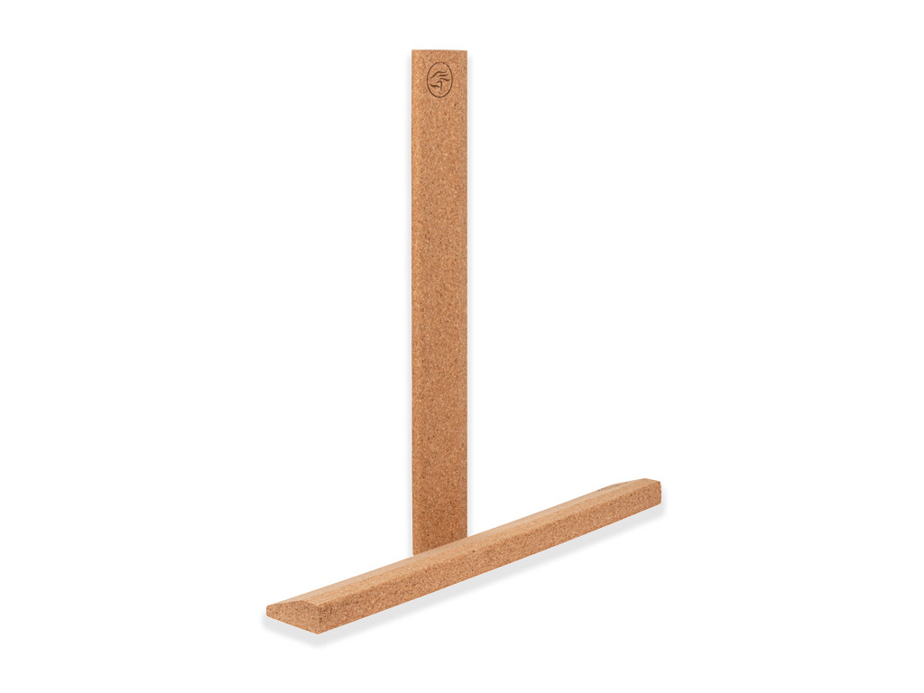 Slanting plank cork yoga block 60cm x 9cm x 3cm