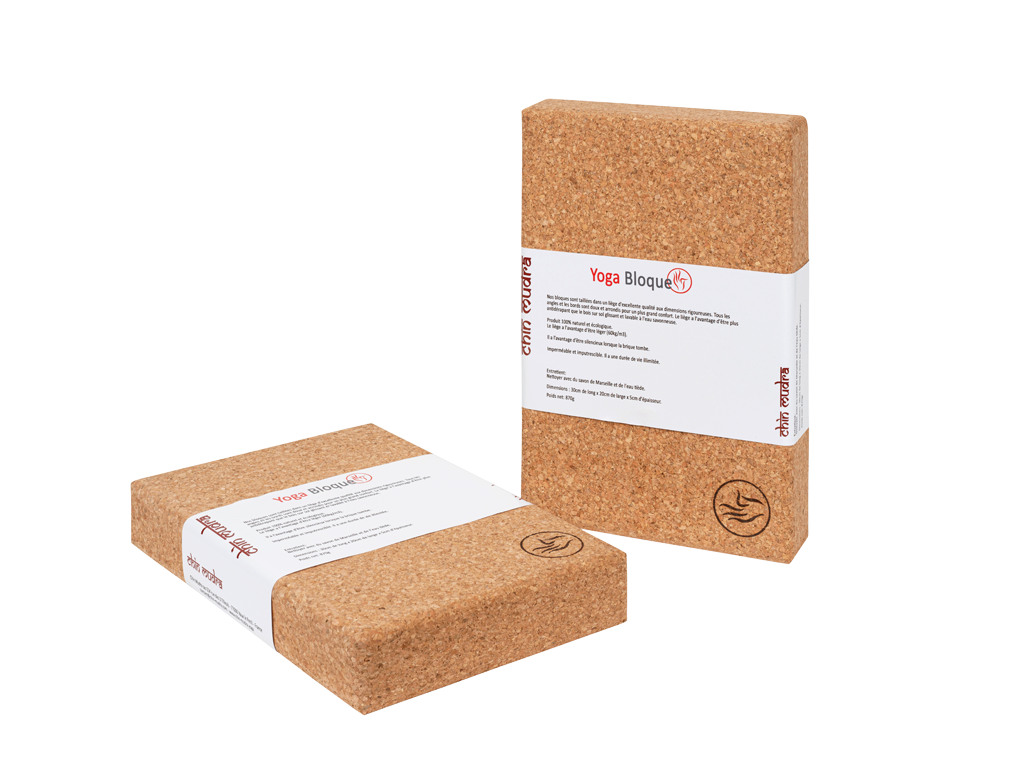 Extra cork yoga block 30cm x 20cm x 5cm