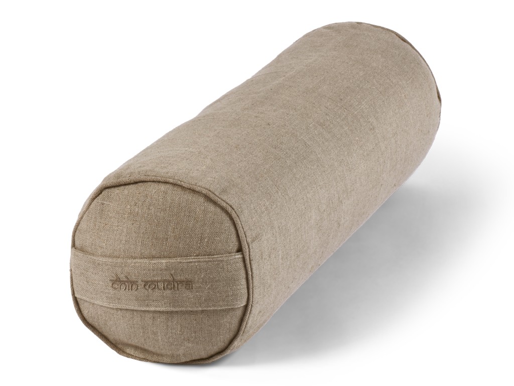 Bolster de yoga Cylindrique en Chanvre naturel biologique - Épeautre Chanvre naturel