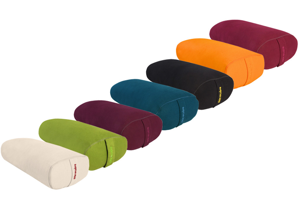 Yoga Bolster Oval Spelt 100 % organic cotton 60 cm x 15 cm x 30 cm Set of 12