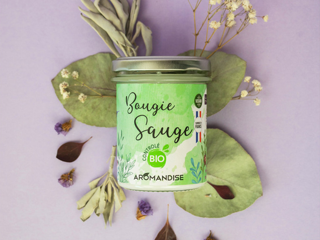 Bougie Sauge Bio 150g
