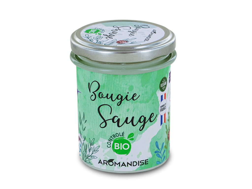 Bougie Sauge Bio 150g