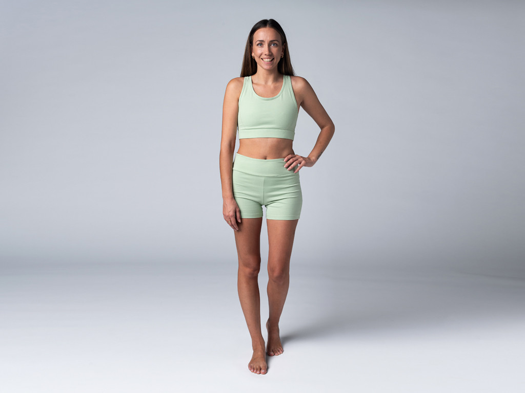 Brassiere de yoga Glamour - Bio Vert