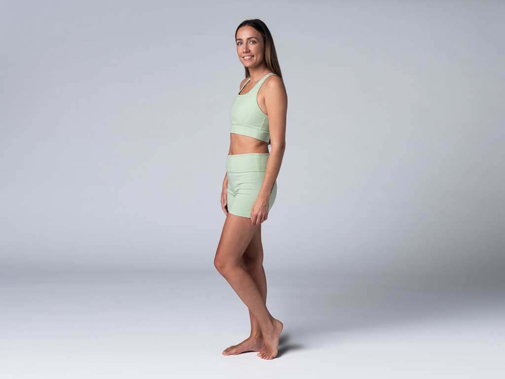 Sujetador de yoga Glamour - Orgánico Verde
