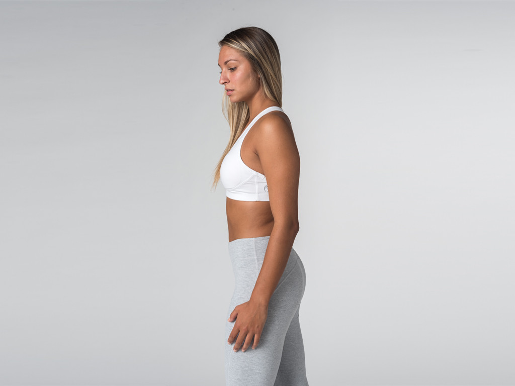 Brassière de Yoga Lift - Coton Bio Blanc - Fin de Serie