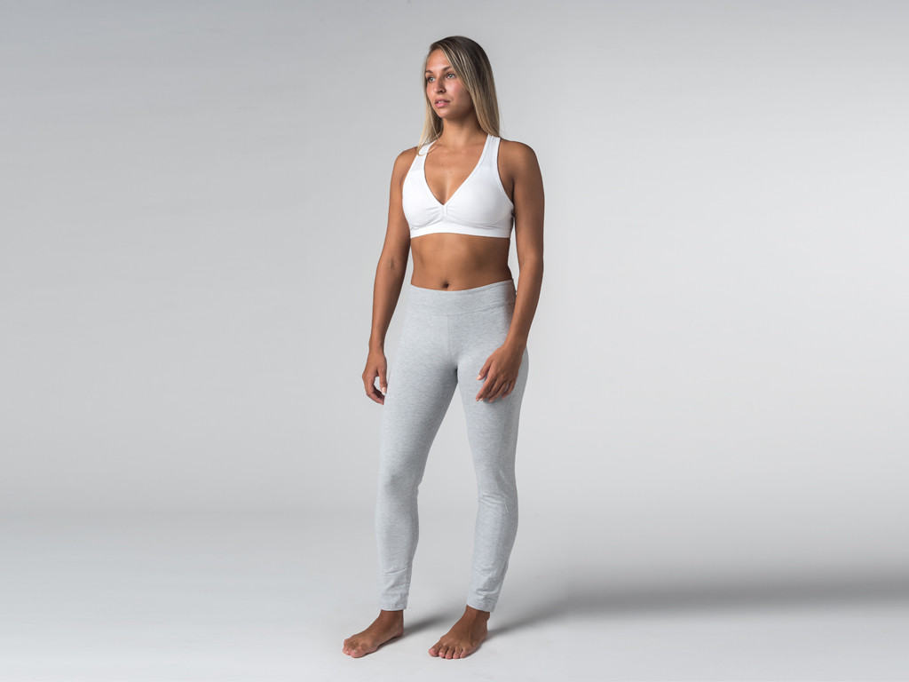 Brassière de Yoga Lift - Coton Bio Blanc - Fin de Serie