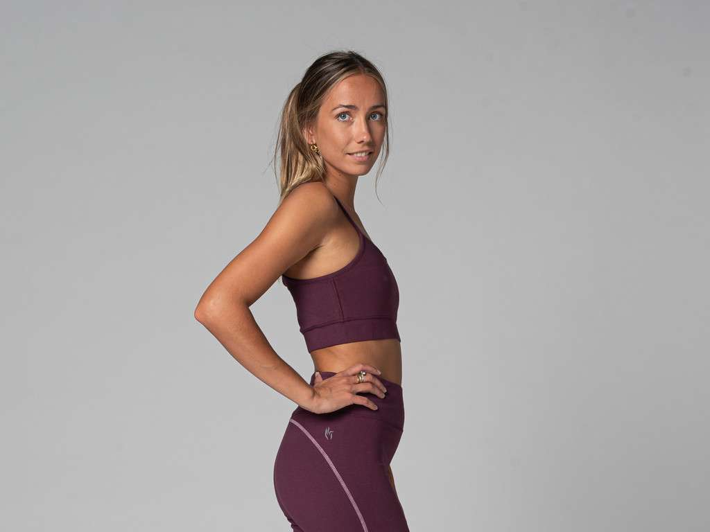 Brassière de yoga Light - Bio Prune