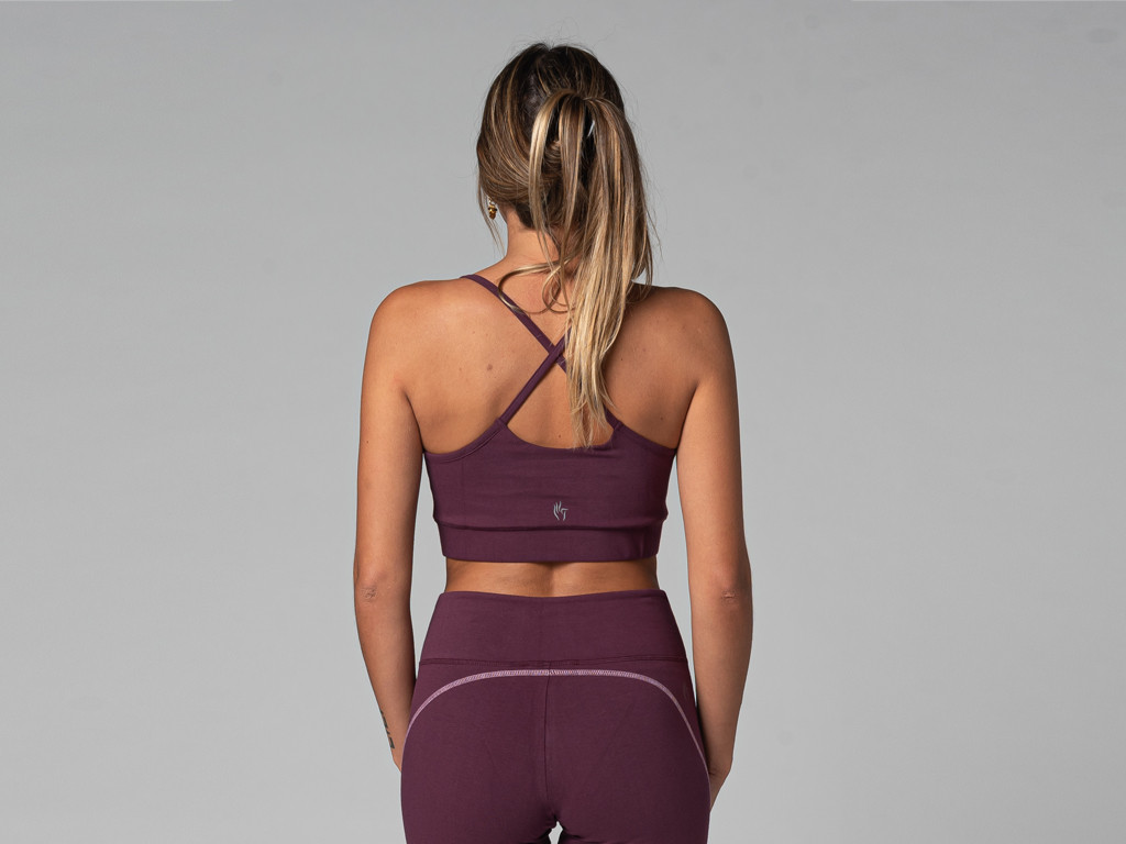 Brassière de yoga Light - Bio Prune