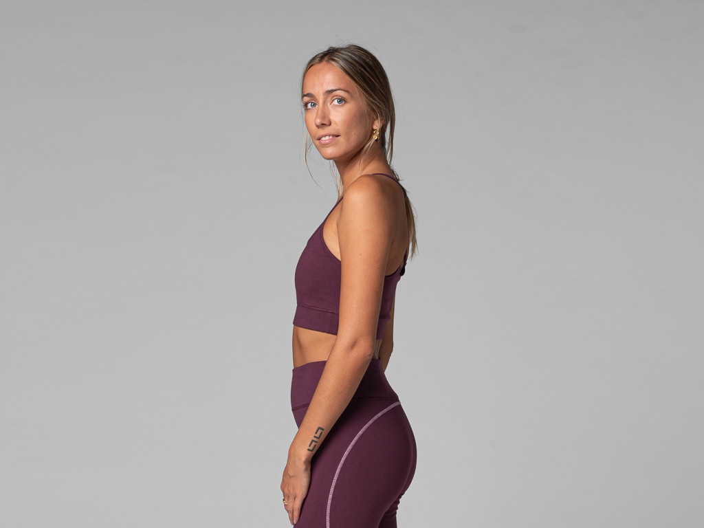 Brassière de yoga Light - Bio Prune
