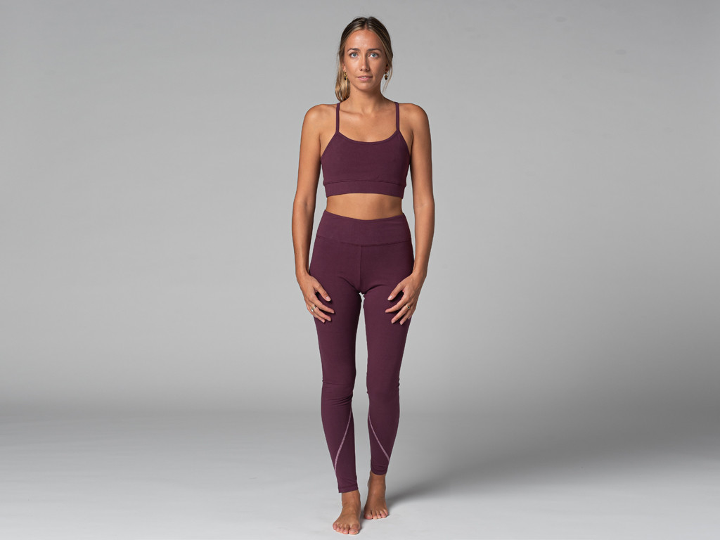 Brassière de yoga Light - Bio Prune