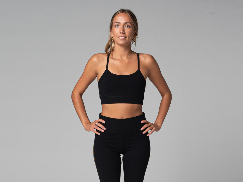 Reggiseno yoga leggero - Organico Nero