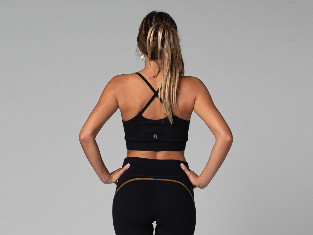 Reggiseno yoga leggero - Organico Nero