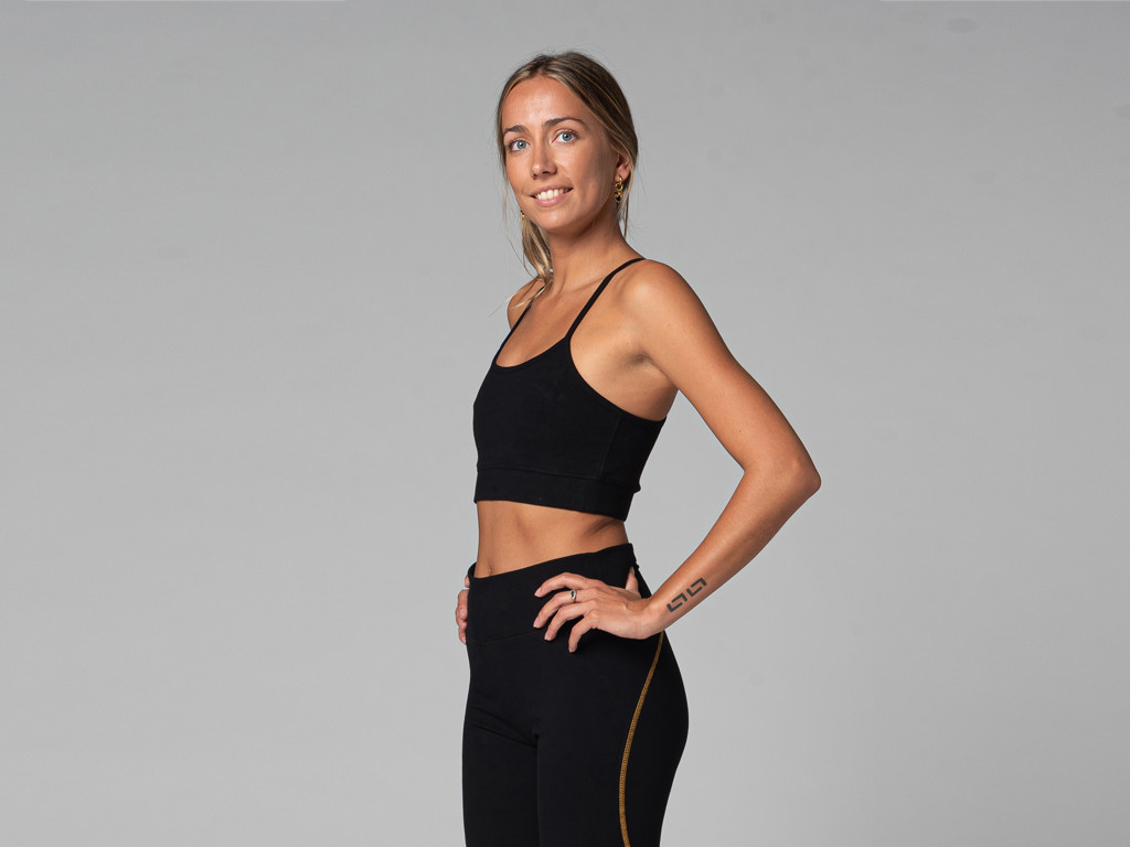 Reggiseno yoga leggero - Organico Nero