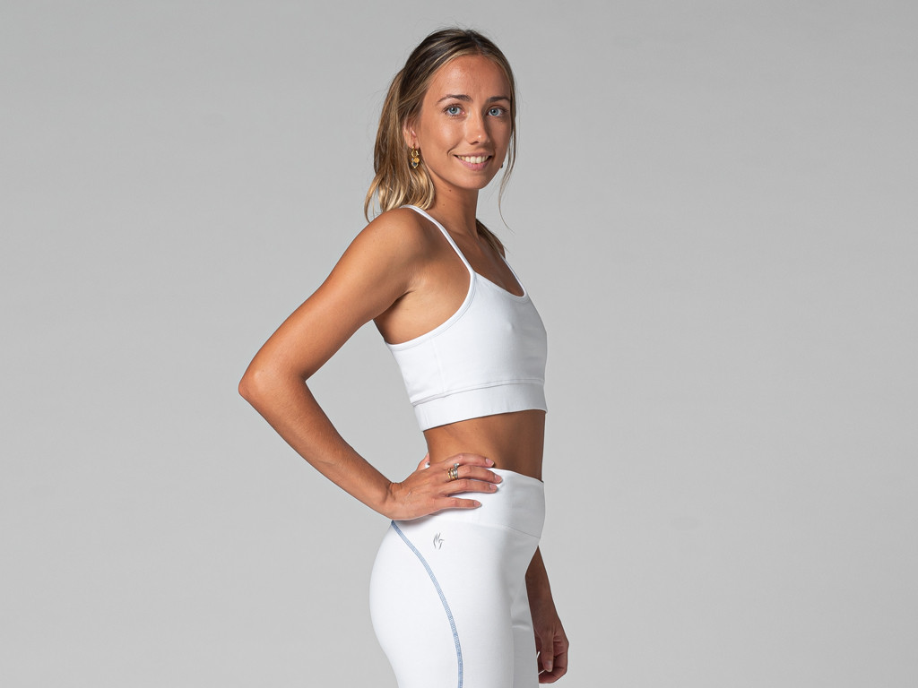 Reggiseno yoga leggero - Organico Bianco