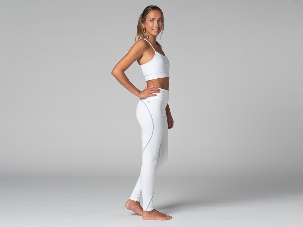 Sujetador de Yoga Light - Orgánico Blanco