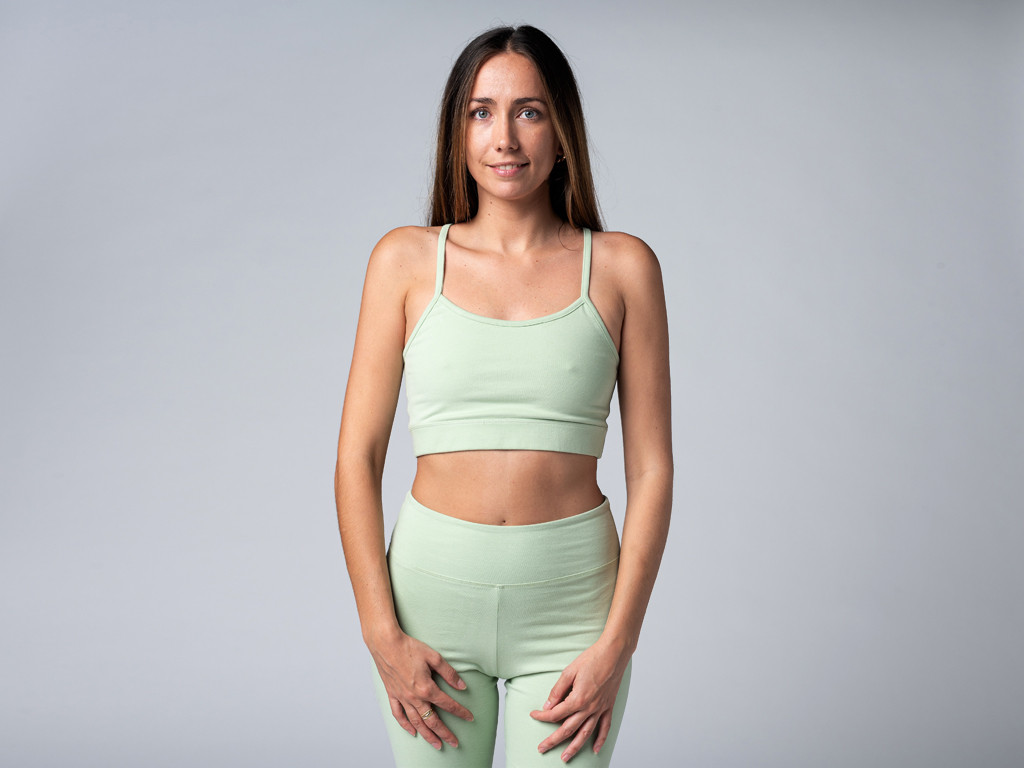 Light Yoga Bra - Organic Green