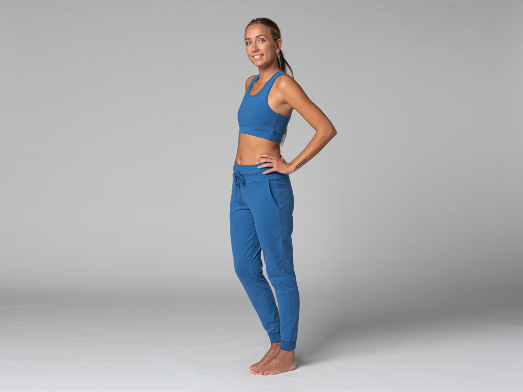 Brassière de yoga Sport - Bio Bleu