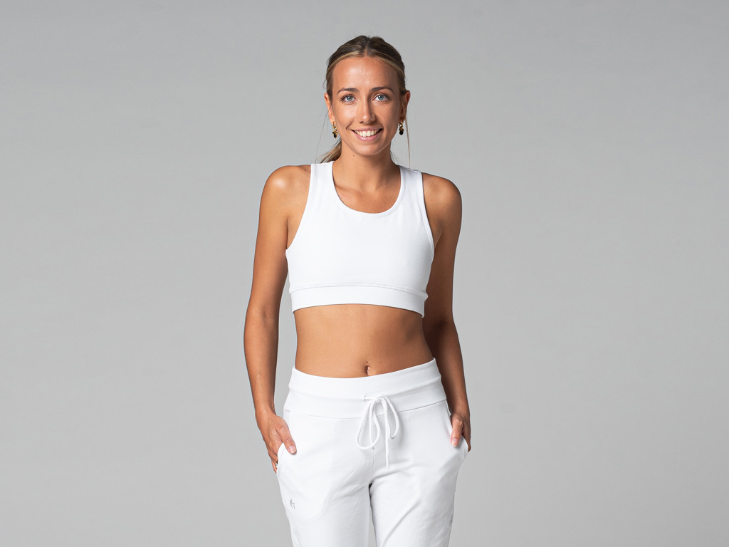 Brassière de yoga Sport - Bio Blanc