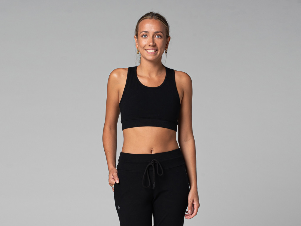 Brassière de yoga Sport - Bio Noir