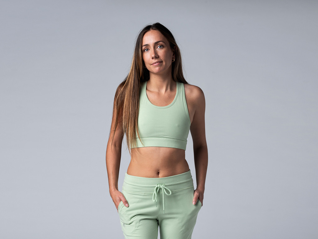 Sujetador de yoga deportivo - Orgánico Verde
