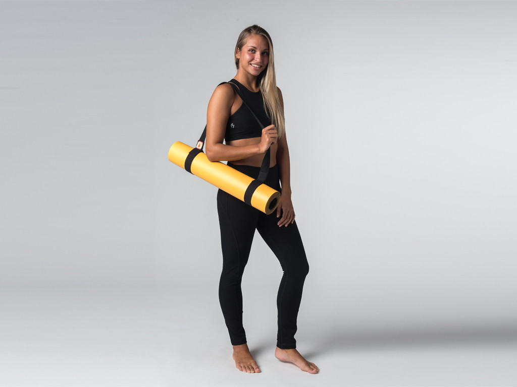 Brassière de Yoga studio - Coton Bio Noir - Fin de Serie