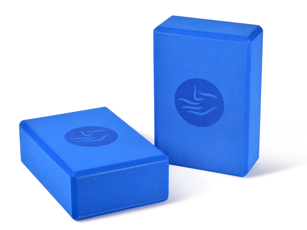 Brique de yoga Eva - 23 x 15 x 7.6 cm Bleu