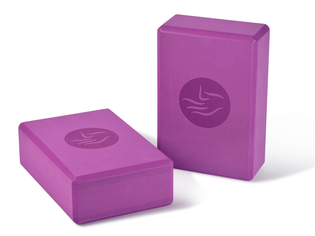 Brique de yoga Eva - 23 x 15 x 7.6 cm Prune