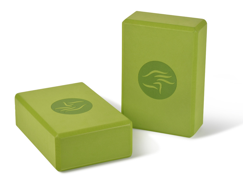Brique de yoga Eva - 23 x 15 x 7.6 cm Verte