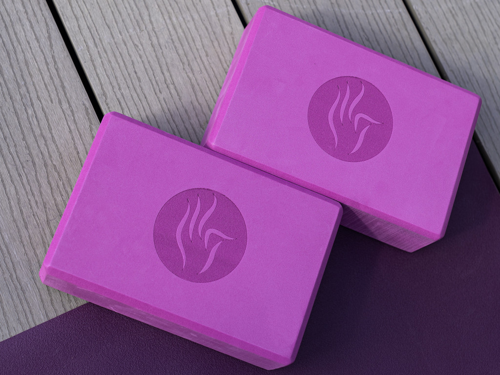 Brique de yoga Eva - 23 x 15 x 7.6 cm Prune