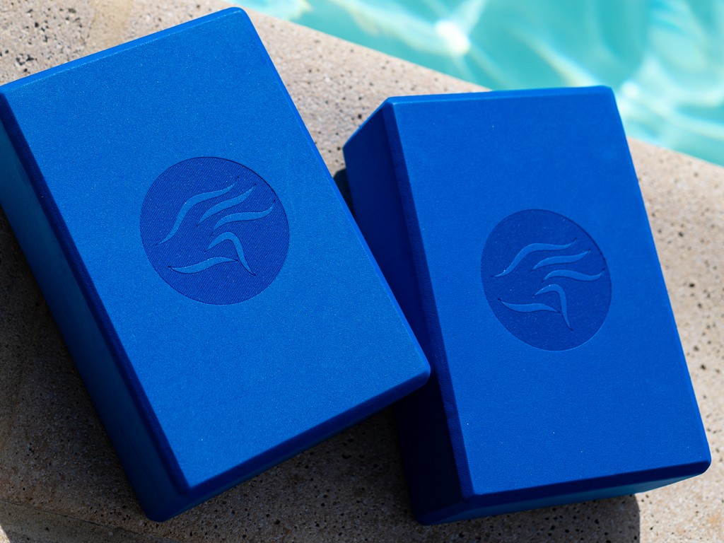 Brique de yoga Eva - 23 x 15 x 7.6 cm Bleu