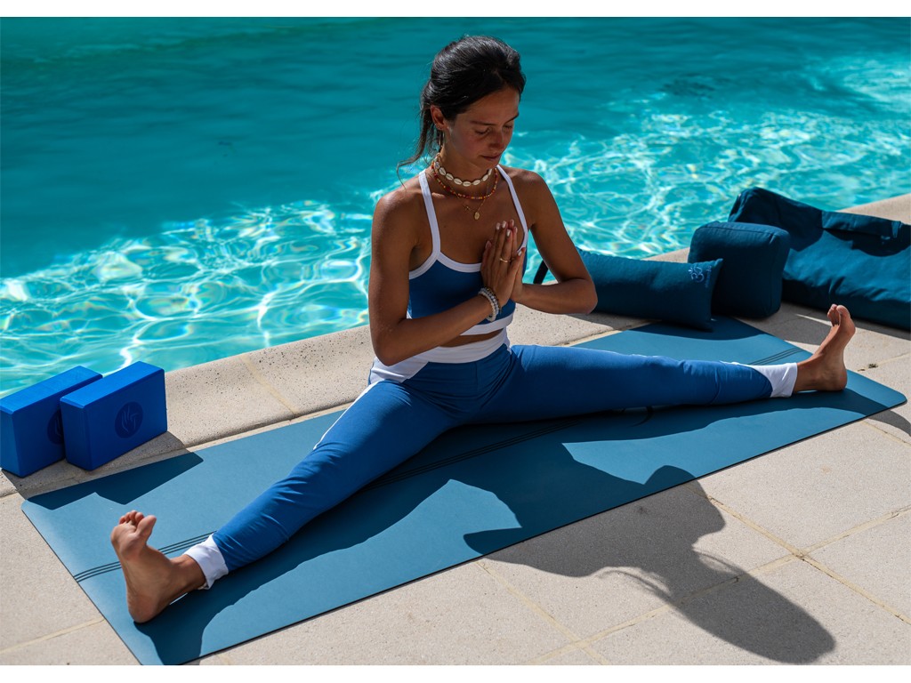 Brique de yoga Eva - 23 x 15 x 7.6 cm Bleu