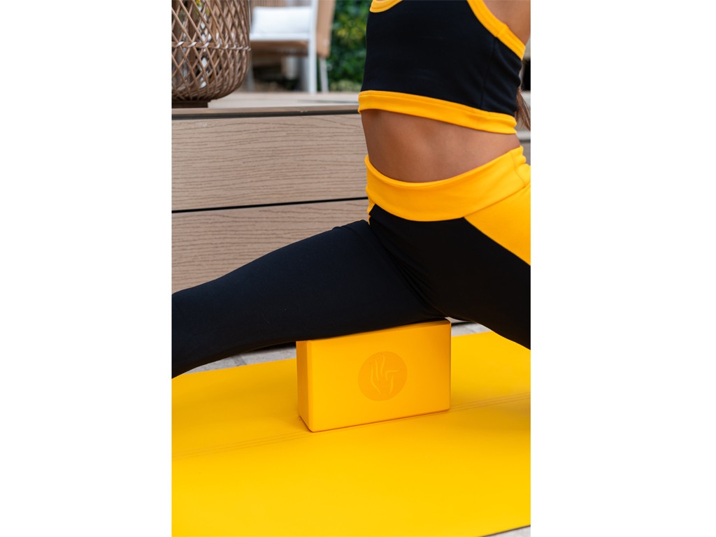 Brique de yoga - 23 x 15 x 7.6 cm Jaune Safran