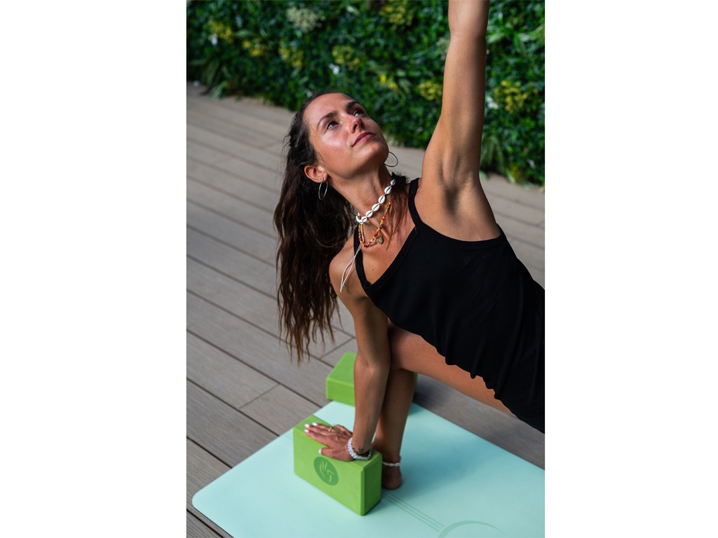 Brique de yoga Eva - 23 x 15 x 7.6 cm Verte