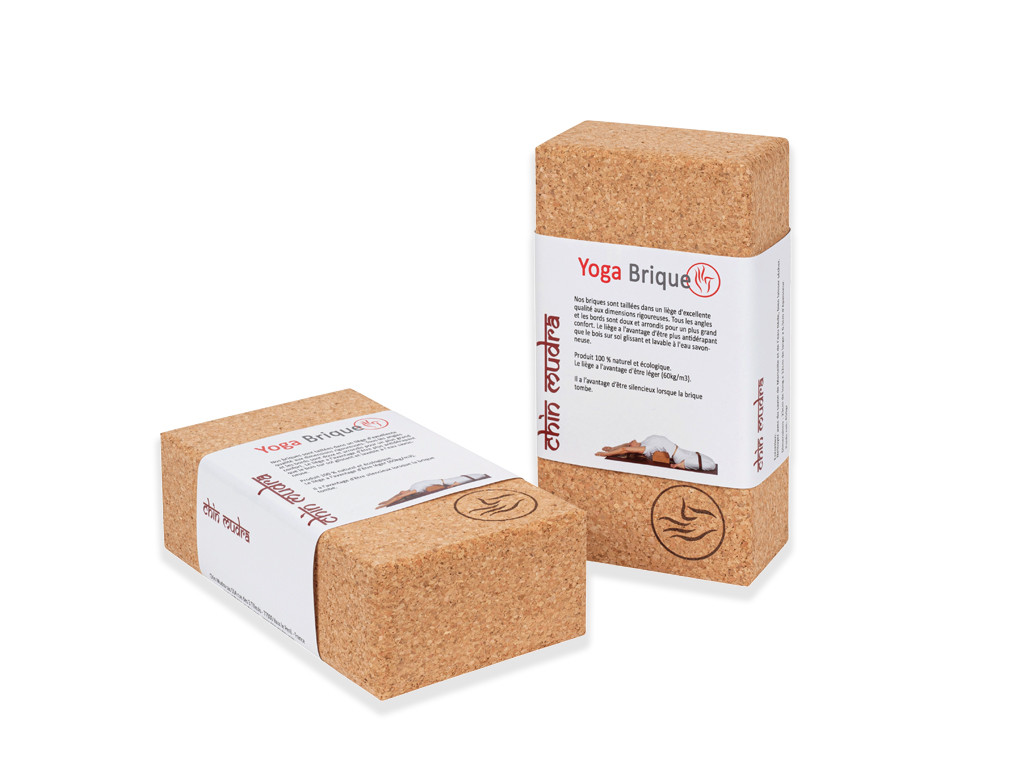 Brique de yoga liège Extra 23cm x 12cm x 6.5cm