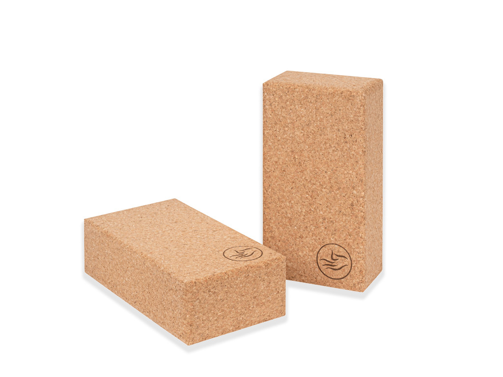Cork extra yoga brick 23cm x 12cm x 6.5cm